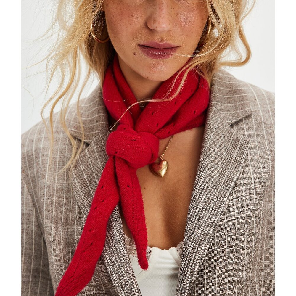 Free People Red Scarf